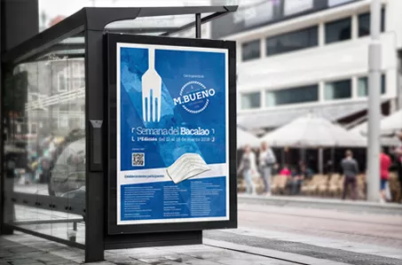 Trabajo de diseño Bacalao M. Bueno: Gastro Semana, jornadas gastronómicas