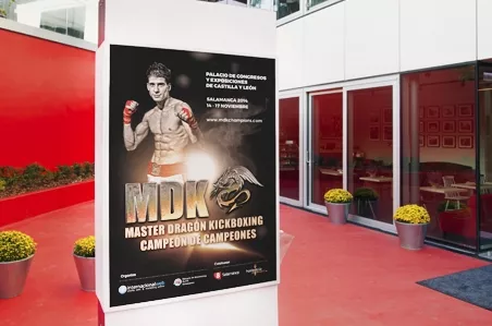 Diseño gráfico para evento nacional MDK: Campeonato Kickboxing profesional