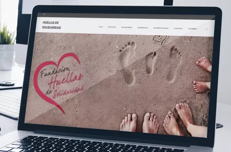 Fundación Huellas de Solidaridad : Desarrollo Web para fundación sin ánimo de lucro. 