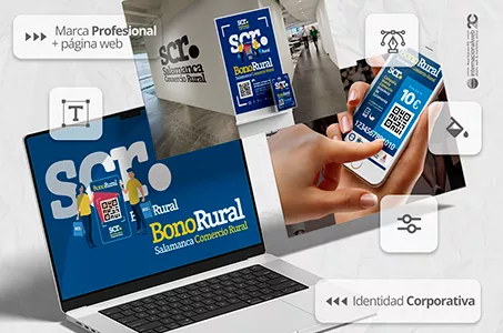 Desarrollo identidad corporativa Salamanca Comercio Rural: Identidad corporativa, marca profesional, diseño web