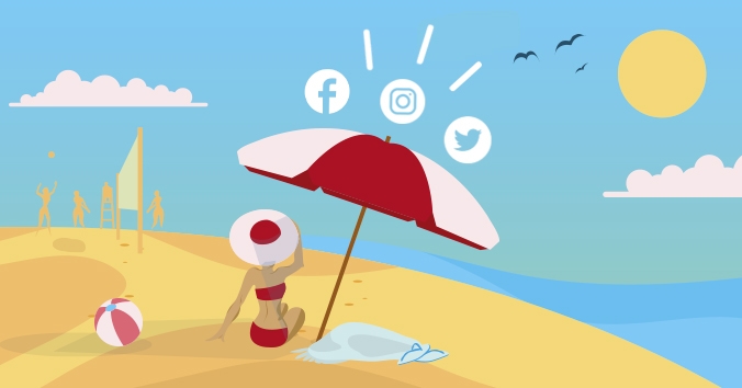 Cómo gestionar las redes sociales de tu negocio en verano